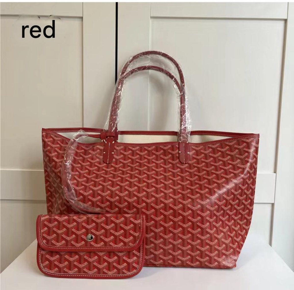 Killogood Dames Schoudertas - Handtas - Werktas - Shopper - Tote bag - Moeder- en kindpakket - Rode L