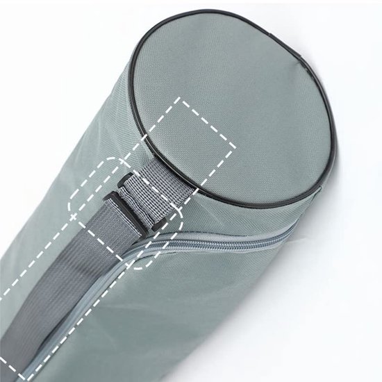 Allecto - Yoga Mat Tas - Opbergtas voor Yoga Mat - Waterdicht en Verstelbare Riem - Grijs - Ideaal voor Gym en Outdoor - Oxford Doek - Geschikt voo... van allecto — afbeelding 2