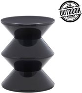 Kick bijzettafel Lotus - zwart OUTDOOR