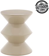 Kick bijzettafel Lotus - beige OUTDOOR