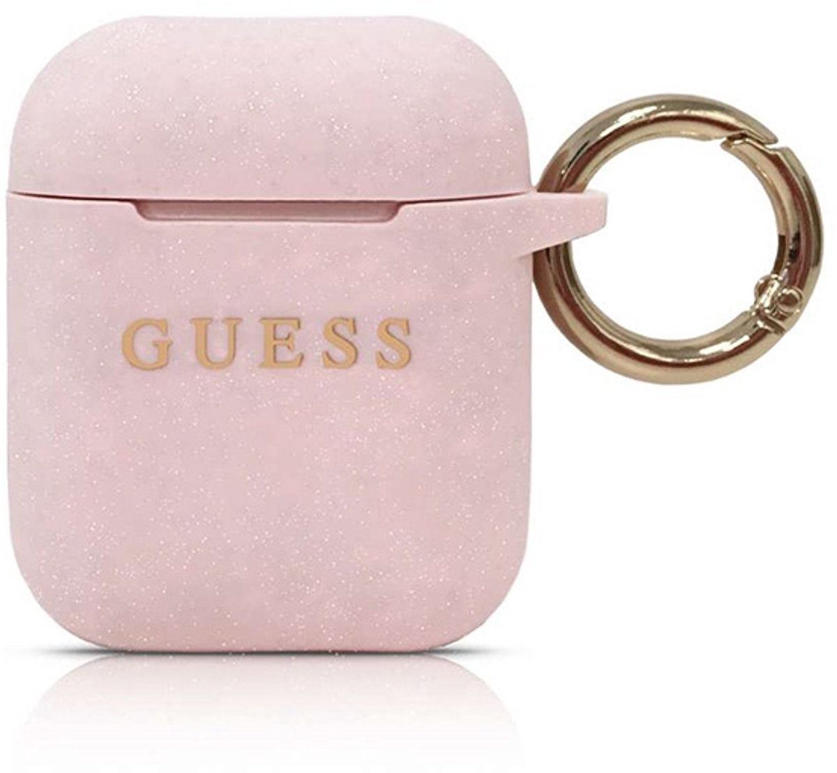 Guess Silicone Case voor Apple Airpods 1 & 2 - Roze