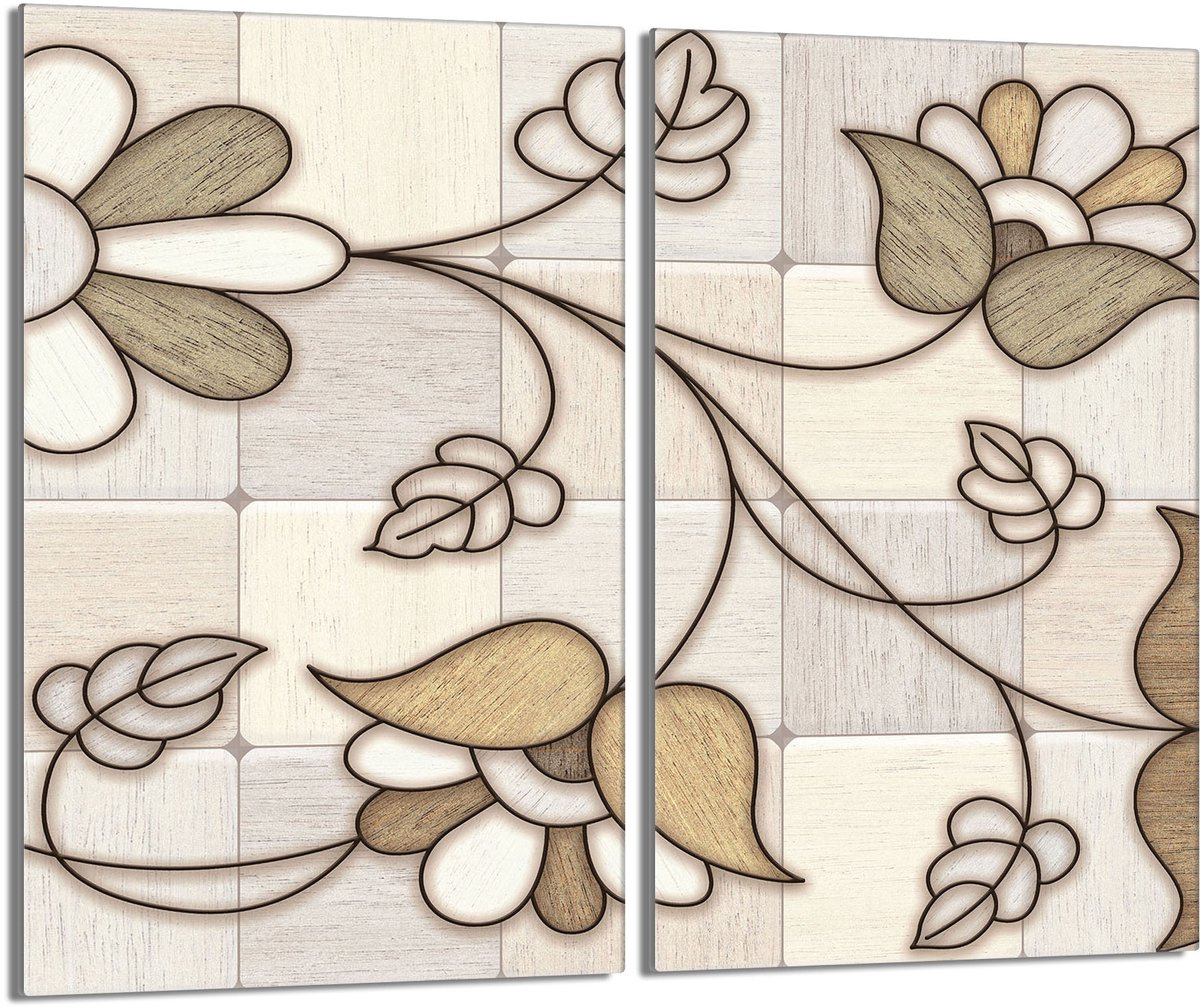 TMK ArtDeko - Glasbeschermplaat - 2x30x52 cm - Mozaïek - Veiligheidsglas