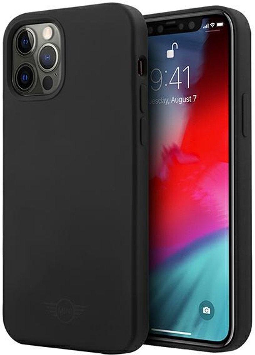 Mini MIHCP12LSLTBK iPhone 12 Pro Max 6,7" zwart/zwart harde hoes Siliconen Tone On Tone