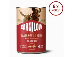 Carnilove Blik Lam en Wild Zwijn - 6 x 400 gram