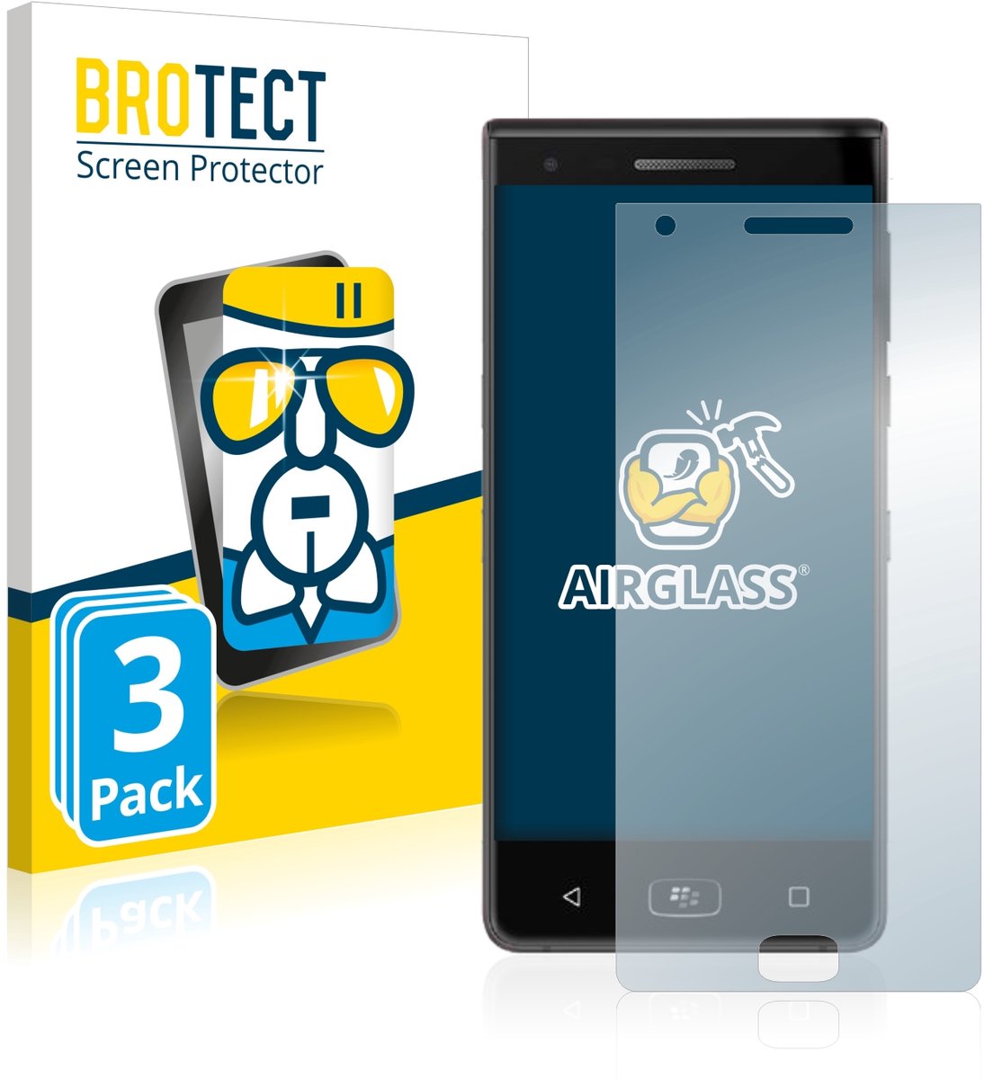 Screenprotector 3 Stuks voor BlackBerry Motion 2017 Beschermglas transparant