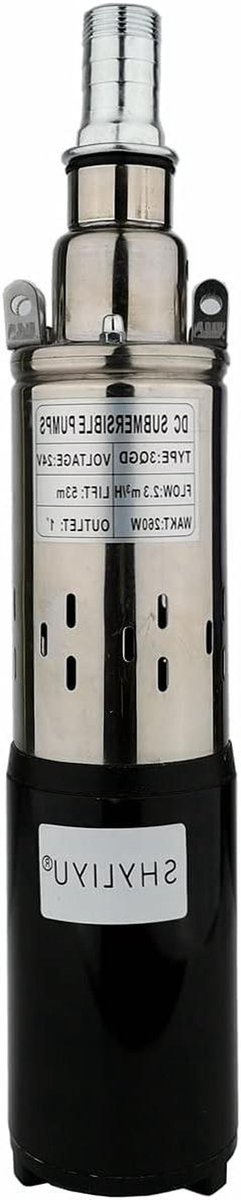 Dompelpomp RVS - Schroefpomp Waterpomp - Water Verplaatsen - Hoge Opvoerhoogte - 6800L/H - Zilver