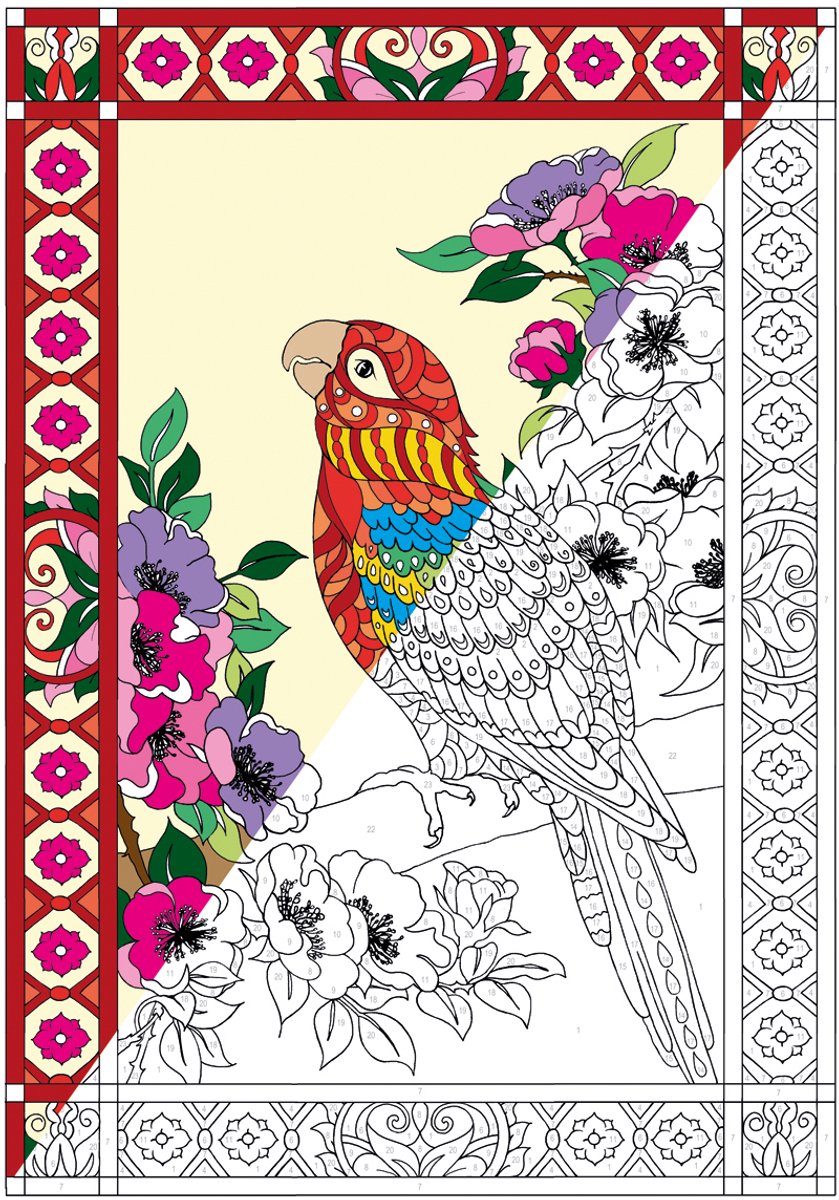 Masja van den Berg - Kleuren op nummer - Masja’s Mandala's - kleurboek voor volwassenen - dieren - bloemen — afbeelding 2