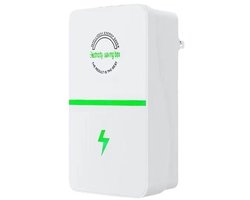 Kraftverdia energiebesparend stopcontact, energiebesparend apparaat – bespaart 20-35% op de elektriciteitsrekening, stabiliseert de spanning, overspanningsbeveiliging. Geschikt voor thuis en op kantoor (Europese stekker).