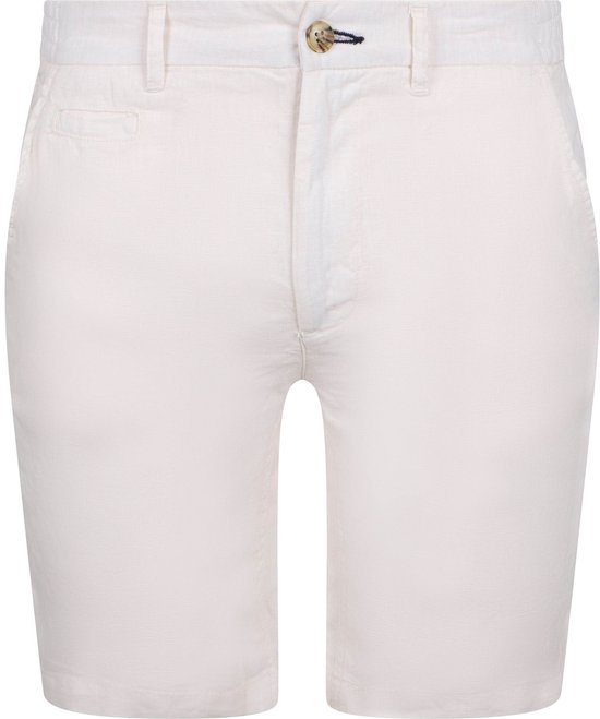 Steppin' Out Milwau Short Linen Off White - Maat M - Heren - Korte broek