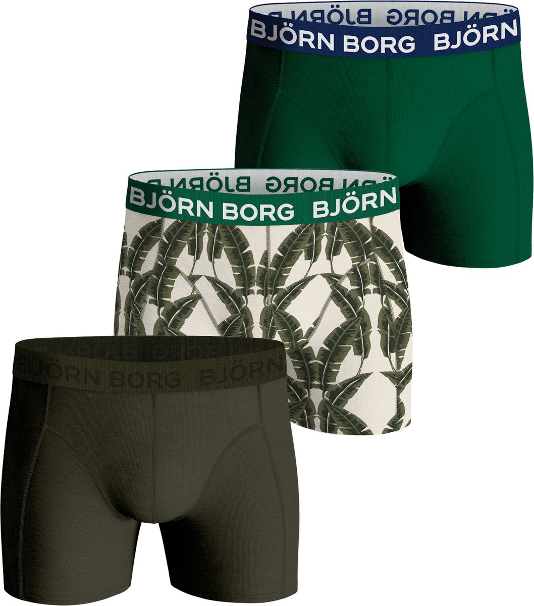 Björn Borg Cotton Stretch boxers - heren boxers normale lengte (3-pack) - multicolor