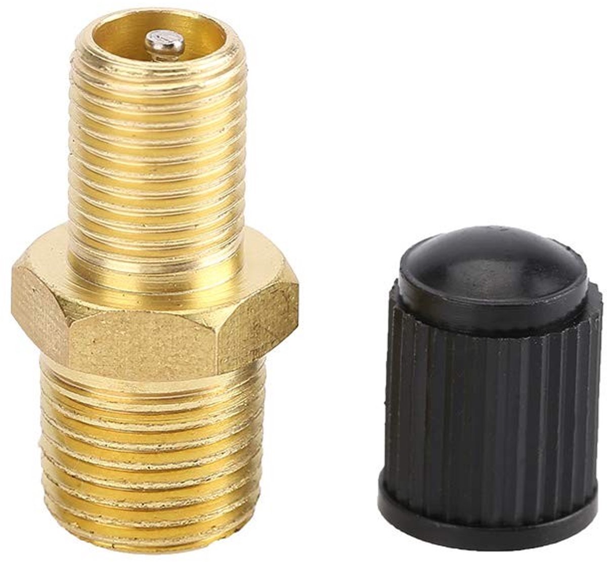 Allecto - Tankvulklep 1/4 Inch NPT MPT - Messing constructie - Duurzaam en betrouwbaar - Voor luchtcompressor - Hoge drukbestendig - Eenvoudige ins...