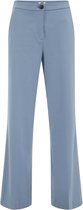 WE Fashion Dames wide leg pantalon met stretch