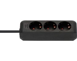 Brennenstuhl Eco-Line Stekkerdoos 3 voudig zwart 1,5m kabel