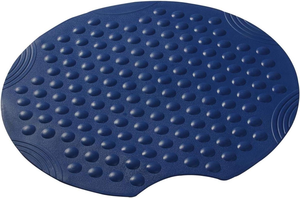 Douchemat - Badmat - Veilig Douchen - 145 Zuignappen - Ø 55 cm - Blauw