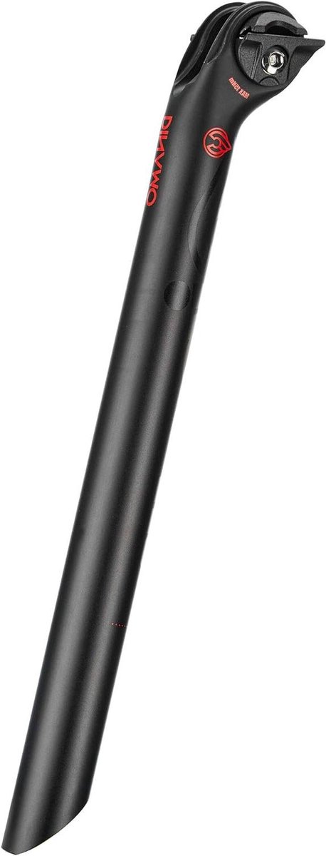 Fietszadelpen - Zadelpen Aluminium - Fietsen Onderhoud - Lichtgewicht Aluminium - 31.6 mm - Zwart