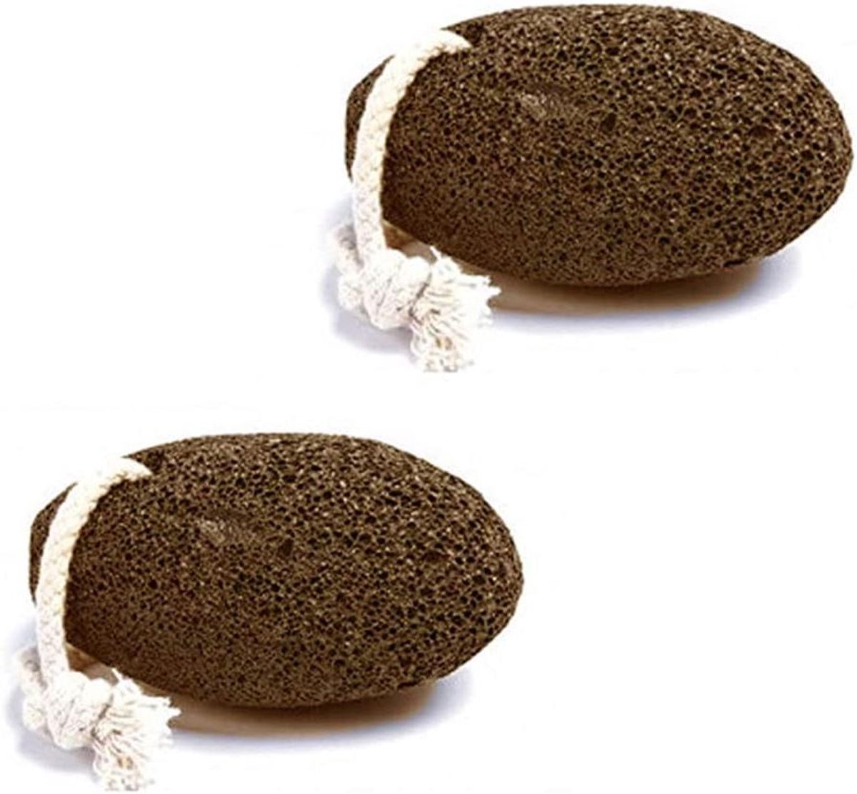 Puimsteen Set - Voetsteen Vulkaansteen - Voetverzorging Verwijderen - Natuurlijk Vulkanisch Steen - 10-12 cm - Grijs