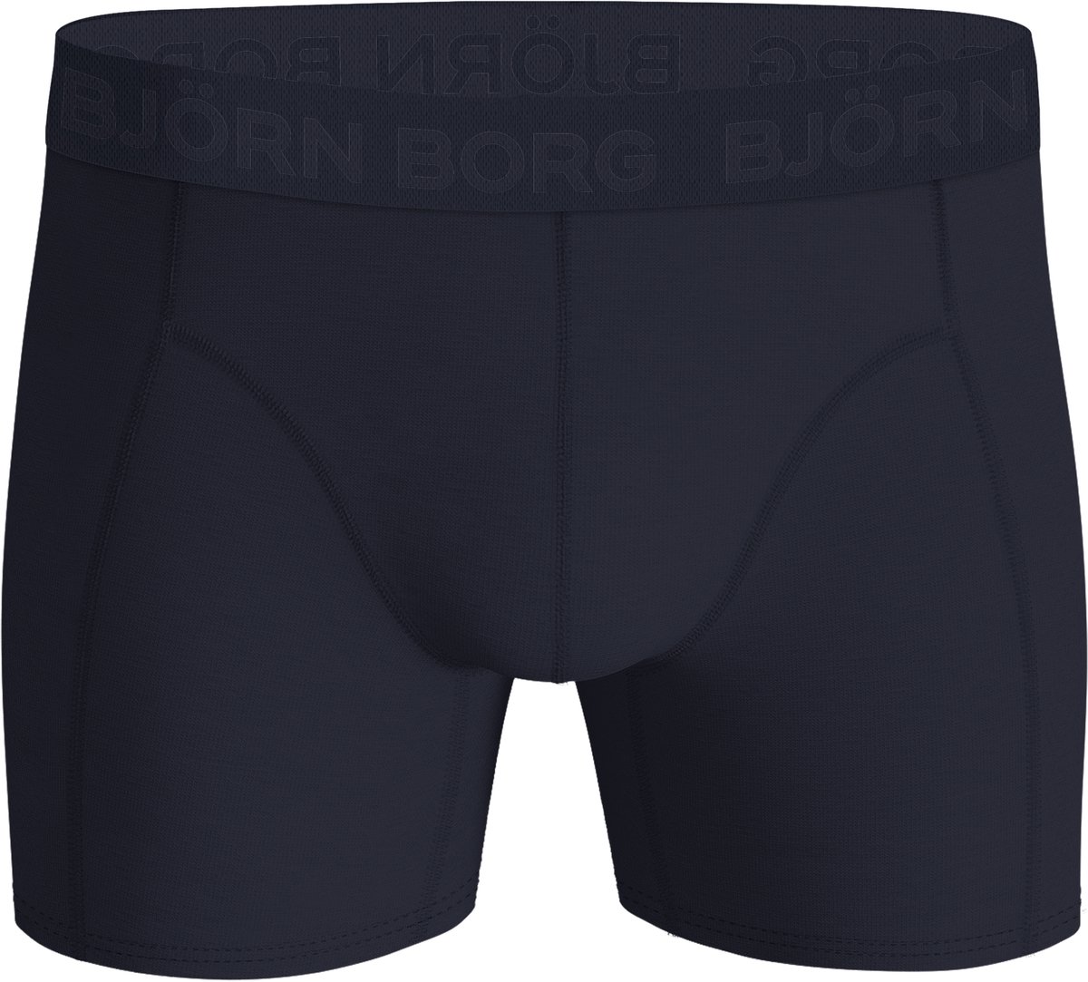 Björn Borg Cotton Stretch boxers - heren boxers normale lengte (1-pack) - blauw