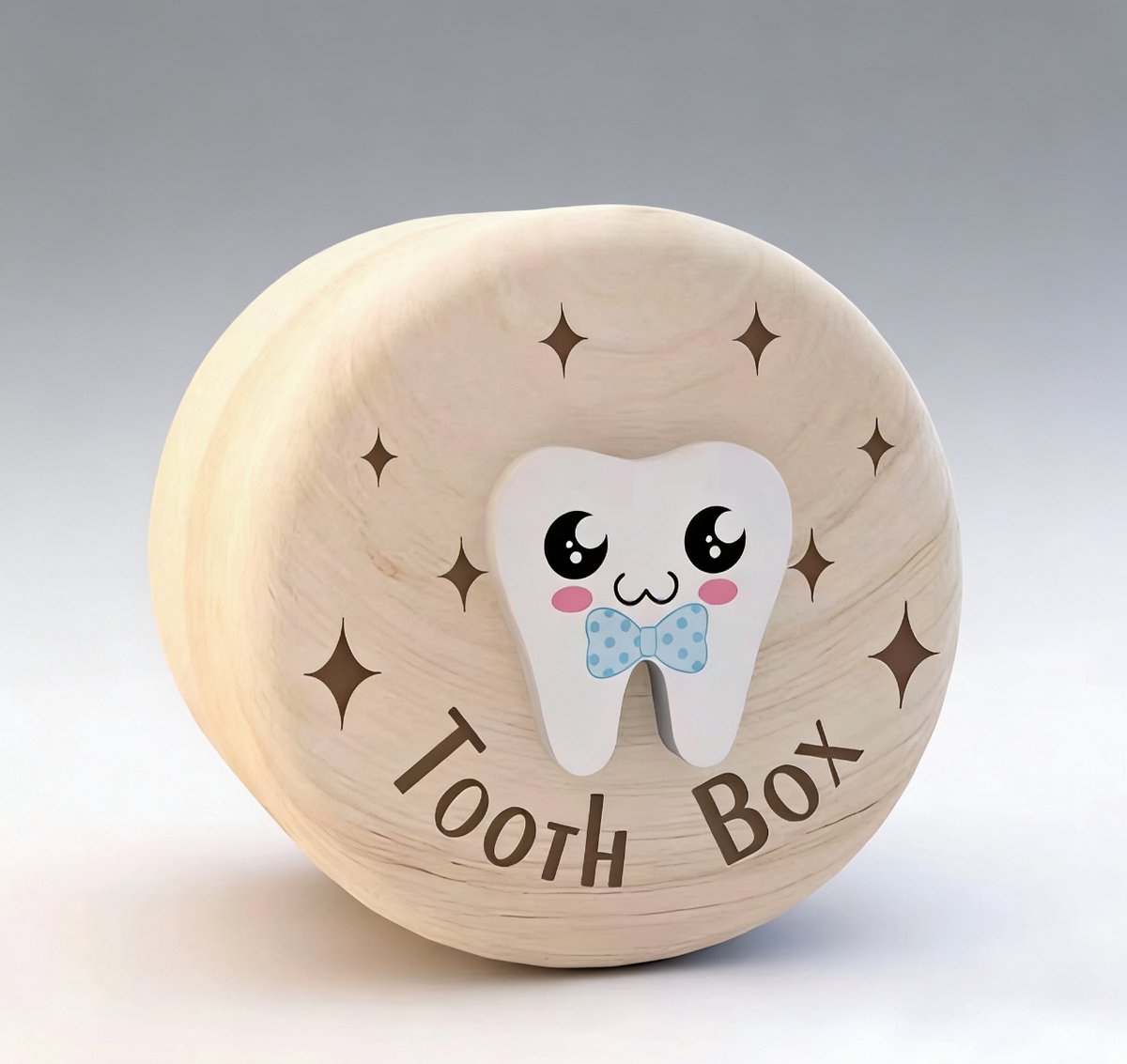 Tandorganizer - Houten opbergdoos - Een cadeau voor aanstaande moeders - Een geschenk ter begeleiding van de groei van uw kind