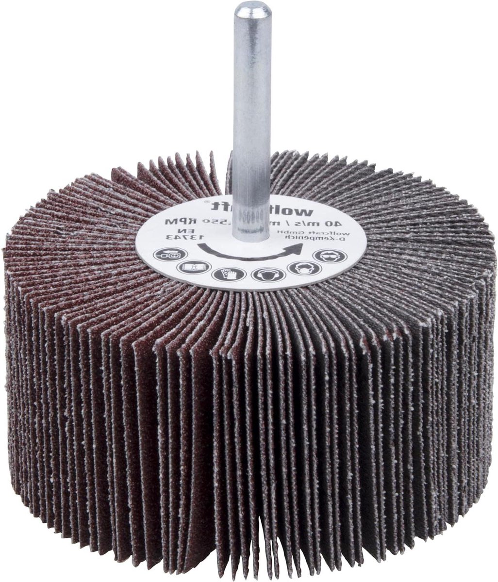 Rotorslijper - Lamellenschijf - Metaal Bewerken - Medium Schuurtype - ø80x40mm - Zilver