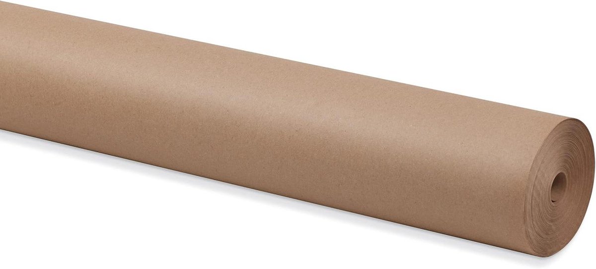 Kraft Papierrol - Verpakking - Cadeaus Inpakken - Scheurbestendig - 122 cm x 61 meter - Natuurlijk