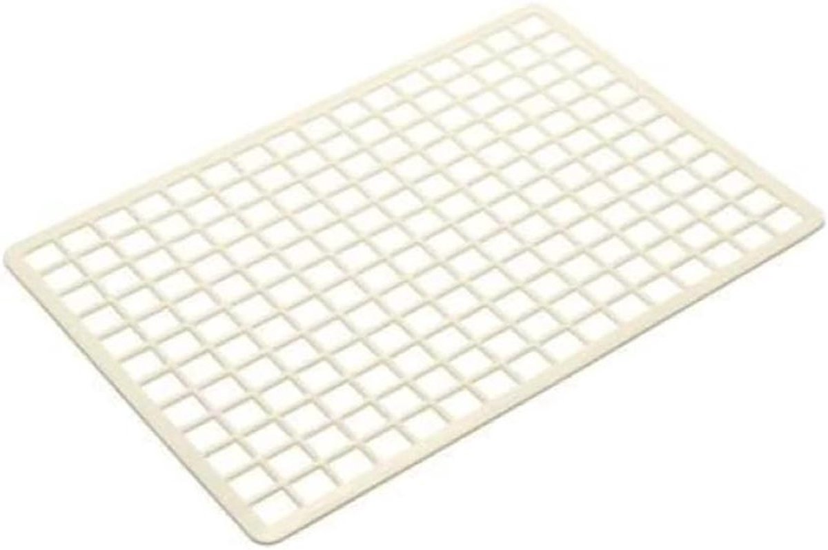 Spoelbak mat - Keukenmat - Bescherming spoelbak - Kraswerend ontwerp - 360mm breed - Linnen