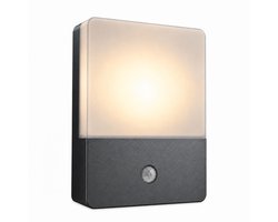Luminize Luminize® LED Buitenlamp met Bewegingssensor - Wandlamp voor Buiten - Lamp met Sensor - Voordeurlamp Incl. Lichtbron - Deurlamp - 2700K & 11.4W - Zwart