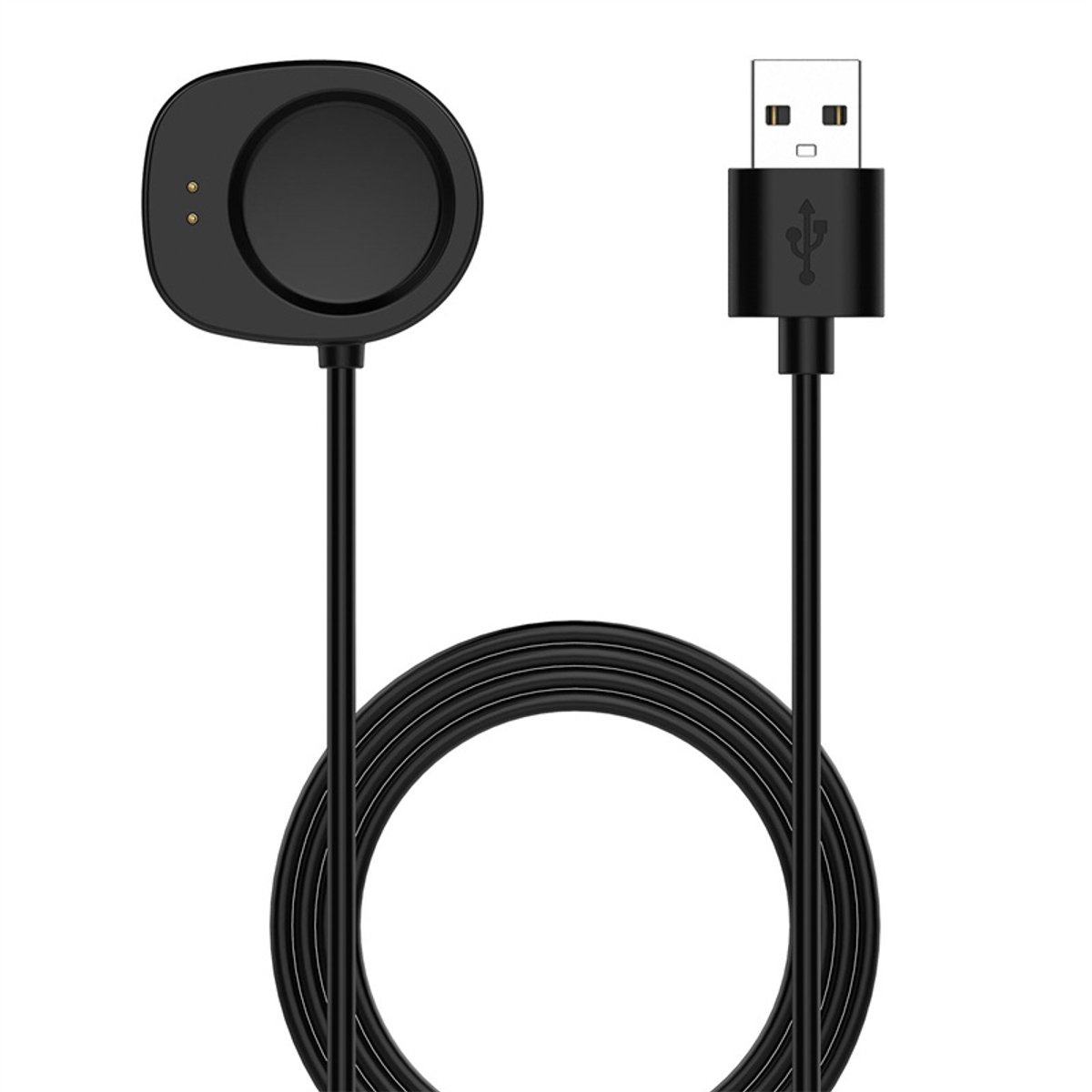 Aventrix USB Oplader – Geschikt voor Amazfit Balance & T-Rex 3 – Oplaadkabel – Zwart – 1 Meter