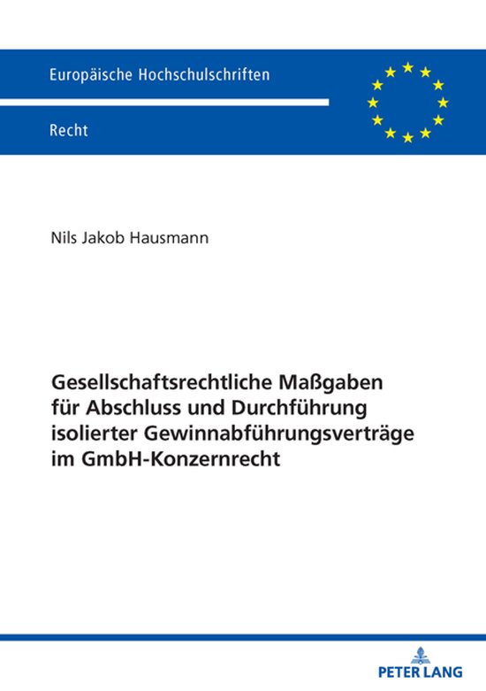 Europaeische Hochschulschriften Recht- Gesellschaftsrechtlic ... - cover