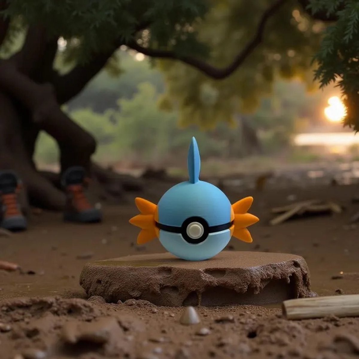 Mudkip Collectible, 3D-Geprinte Decoratie, Cadeau voor Fans
