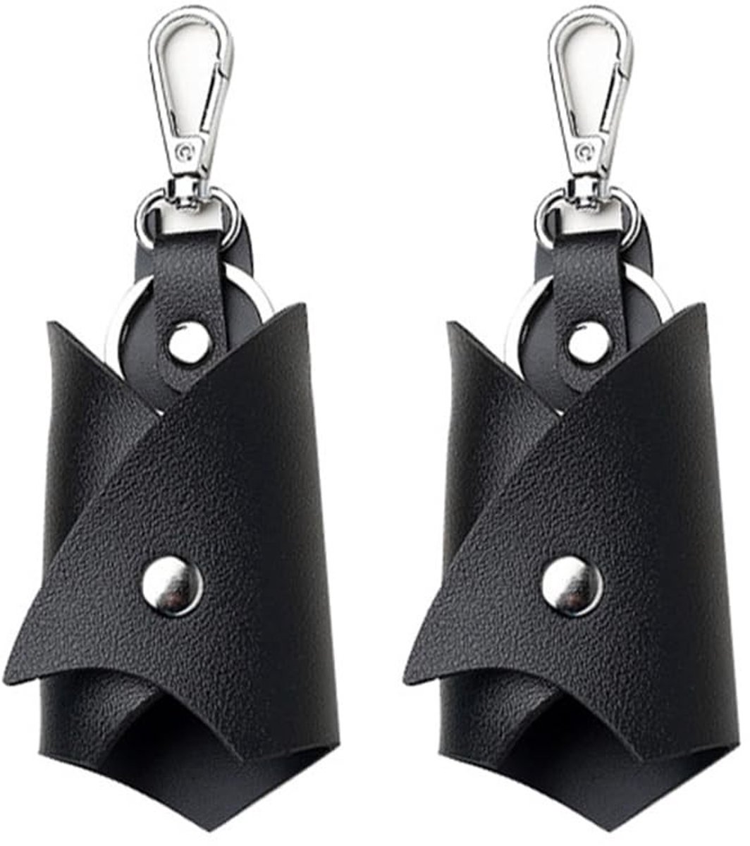 Allecto - Bat Vorm Sleutelhanger - PU Lederen Sleutelhoes - Creatief Design - Universeel - 2 Stuks - Uniseks Volwassenen
