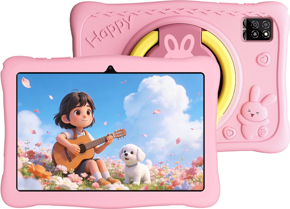 OSCAL KIDO2 - Tablet - Kindertablet - 8GB RAM - 64GB ROM - 10.1 inch - 6600mAh - Android 16 - Ouderlijk Toezicht App - Oogzorgmodus - Inclusief Beschermhoes - Roze
