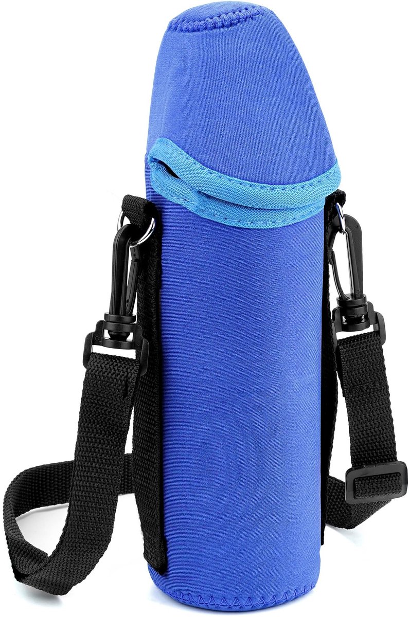 Store_7 - Neopreen waterfles hoes - Isolatie - Blauw - Geschikt voor 20/23/25 Fl Oz flessen - Ideaal voor onderweg - Handig en duurzaam