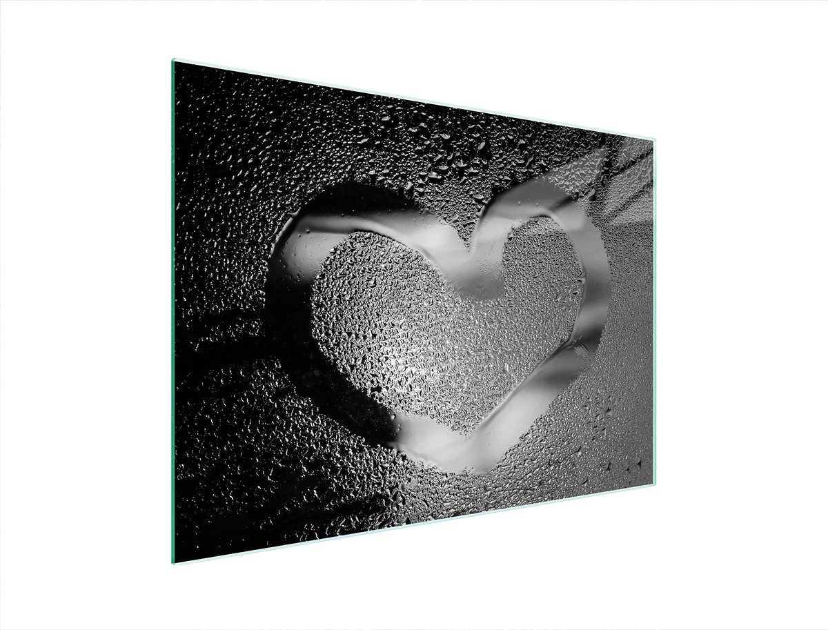 TMK ArtDeko - Glazen Snijplank - 40x30 cm - Hartmotief - Met Antislip - UV-Print