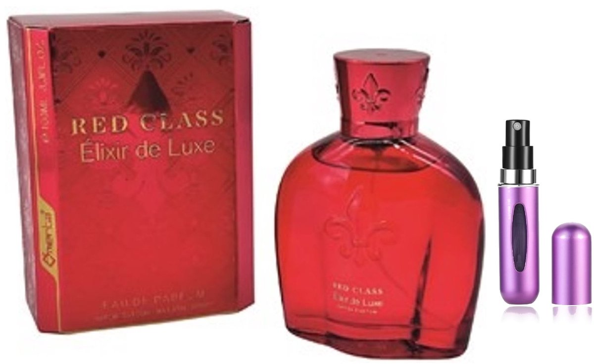 Omerta - Red Class Elixir de Luxe - Eau de Toilette - 100 ml inclusief hervulbare tasverstuiver (willekeurige kleur)