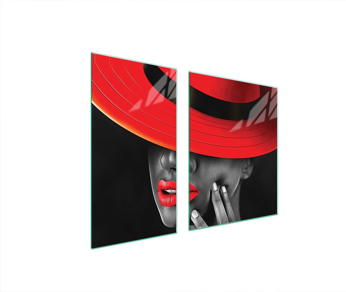 TMK ArtDeko - Snijplank - Glas - 90x52 cm - Vrouw