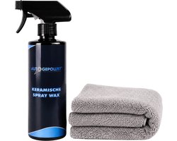 Auto Gepolijst Ceramic Coating Auto + Microvezeldoek - Keramische Spray Wax - Water En Vuil Afstotend - Auto Wax - Ceramic Seal - Ceramic Wax