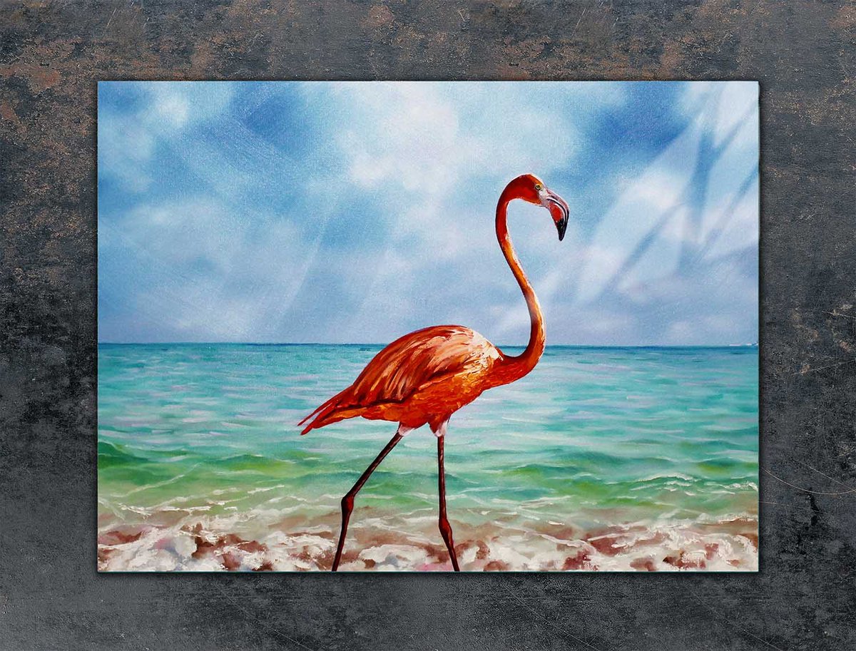TMK ArtDeko Flaming - Snijplank - Beschermplaat - 70x52 cm