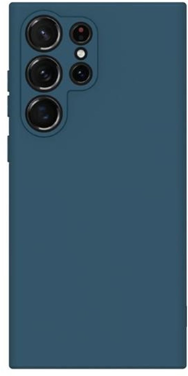 Beline Siliconen Hoesje Samsung S23 Ultra S918 blauw/blauw