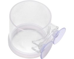 Voerbuis Aquarium - Vis Voeder - Vis Voeren - Anti Krab Bescherming - 6 cm Diameter - Transparant