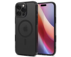 Spigen Ultra Hybrid T MagFit Hoesje Geschikt voor Apple iPhone 16 Pro Max - Back Cover Compatibel met MagSafe - Frosted Zwart