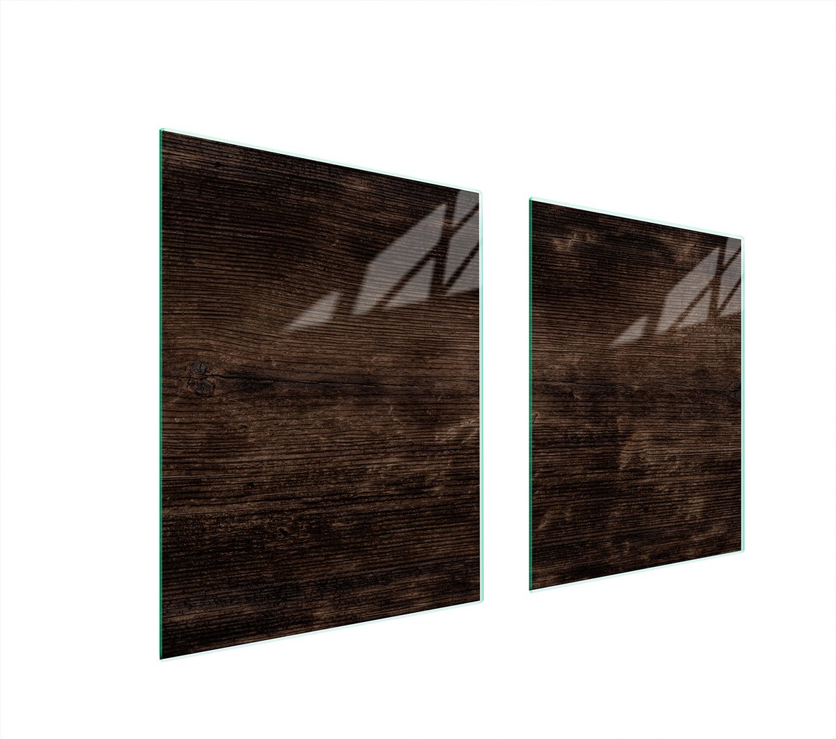 TMK ArtDeko Serie - Snijplank - 85x52 cm - Glas - Houtlook