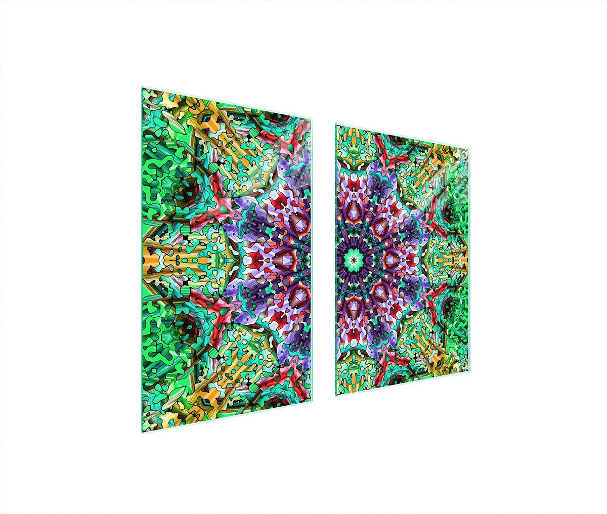 TMK ArtDeko - Snijplank - 65x52 cm - Veelkleurig - Gehard Glas