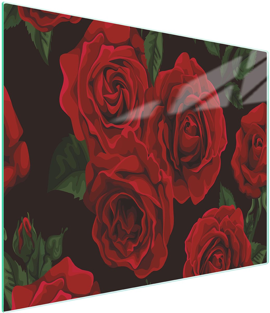 TMK ArtDeko - Snijplank - Róże - 52x30 cm - Veilig en Esthetisch