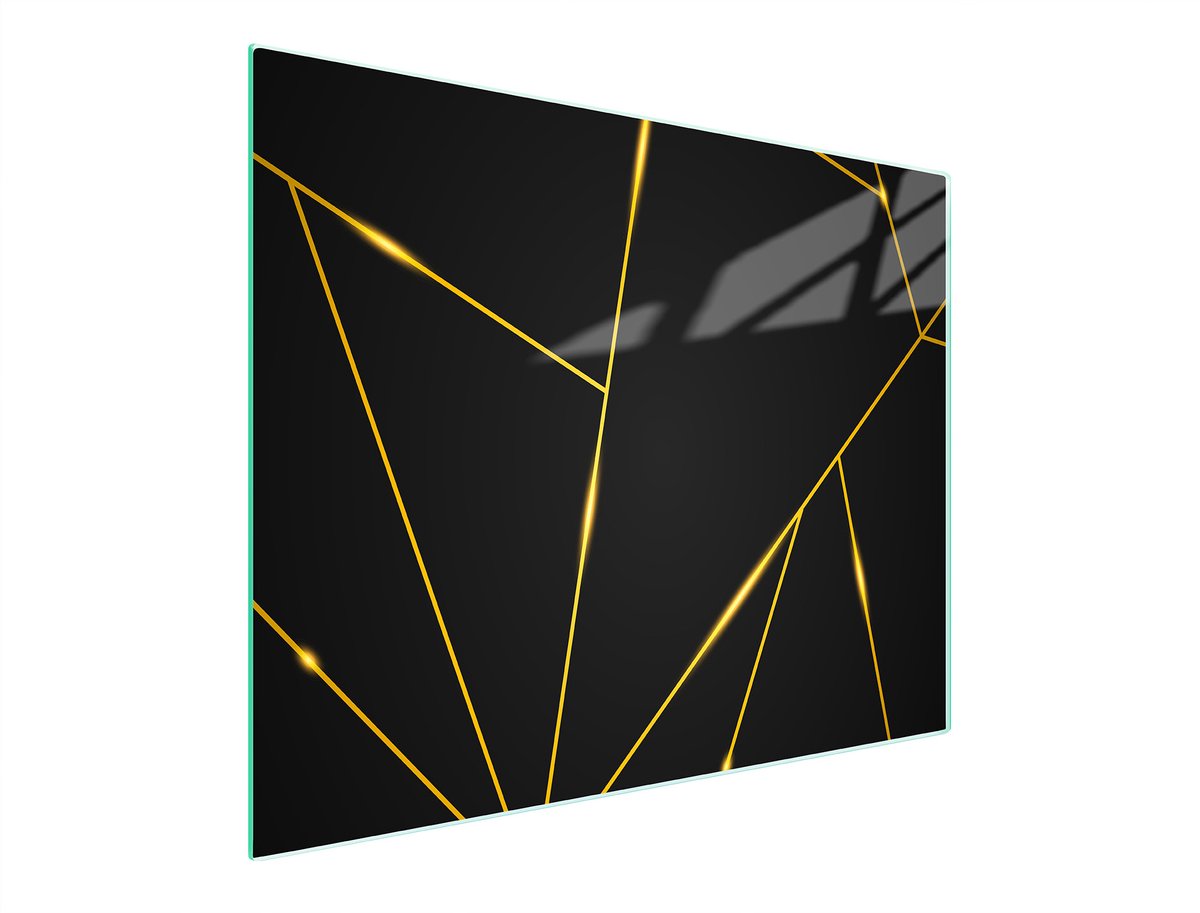 TMK ArtDeko - Snijplank - 52x30 cm - Zwart - Gelaagd Glas