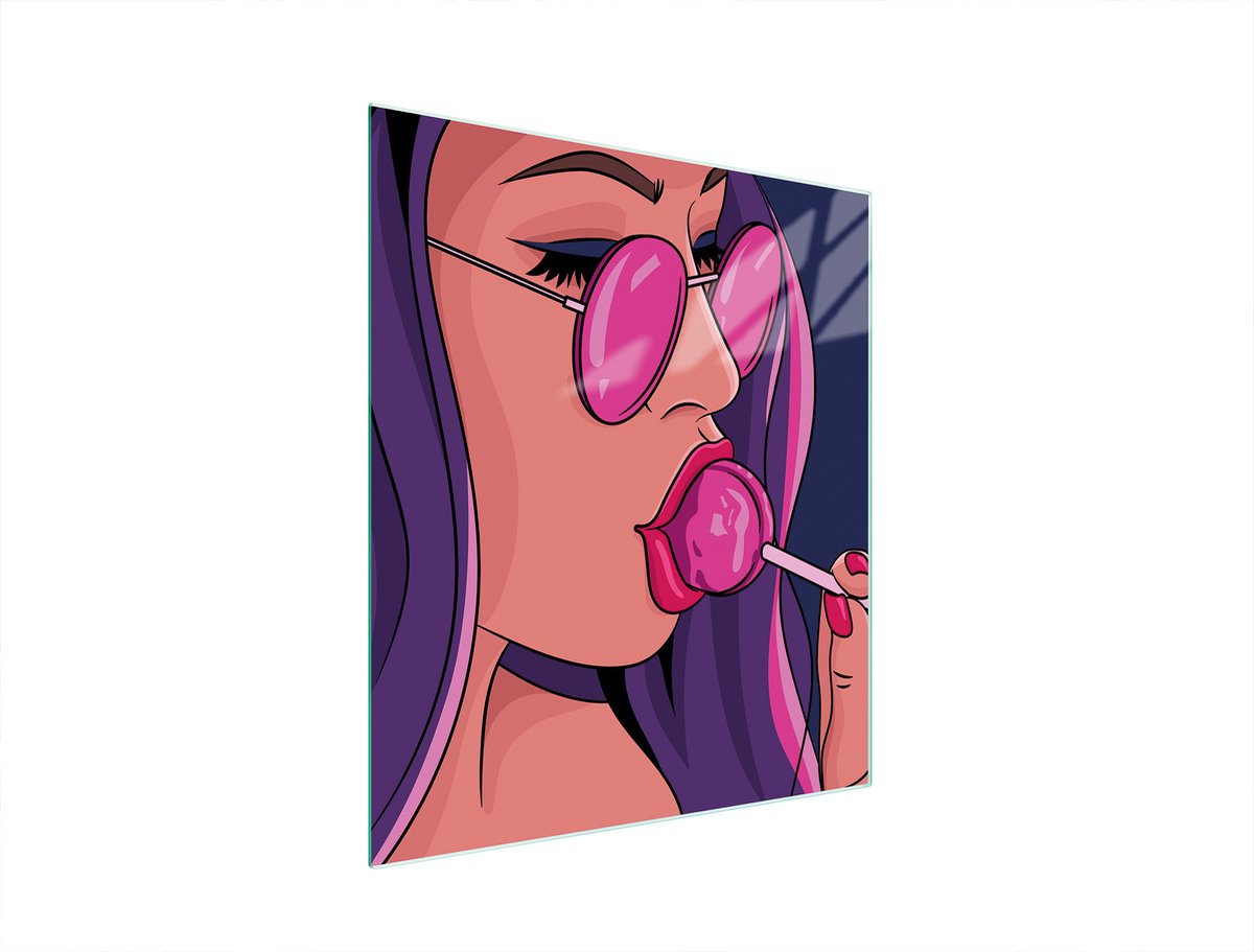 TMK ArtDeko - Snijplank - 45x52 cm - Vrouwelijk Motief - Veelkleurig