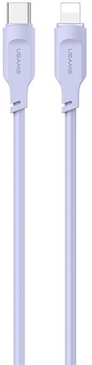 USAMS Serie - USB-C naar Lightning Kabel - 20W Snel Opladen - 1,2m - Purper
