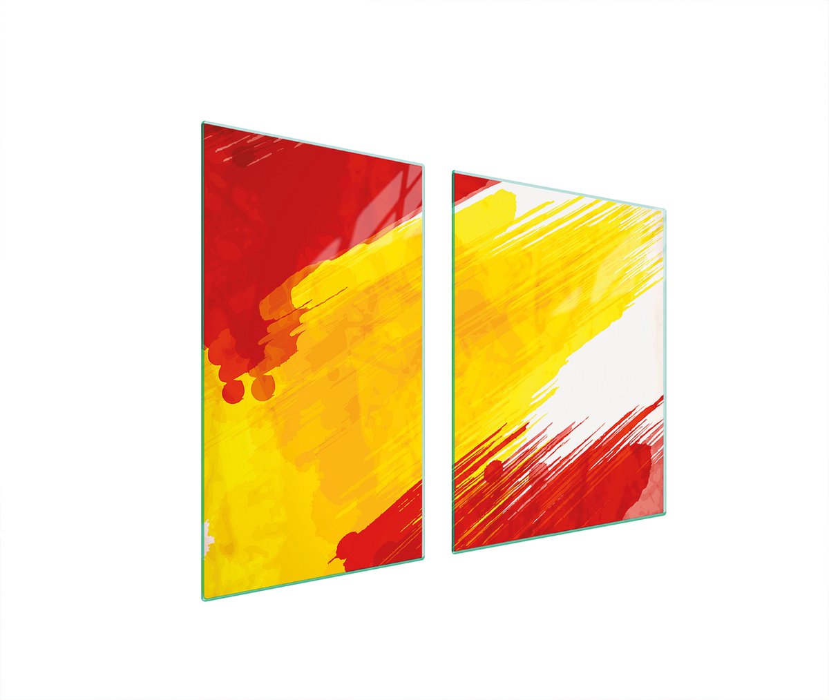 TMK ArtDeko - Snijplank - Glas - 100x52 cm - Kleurvol