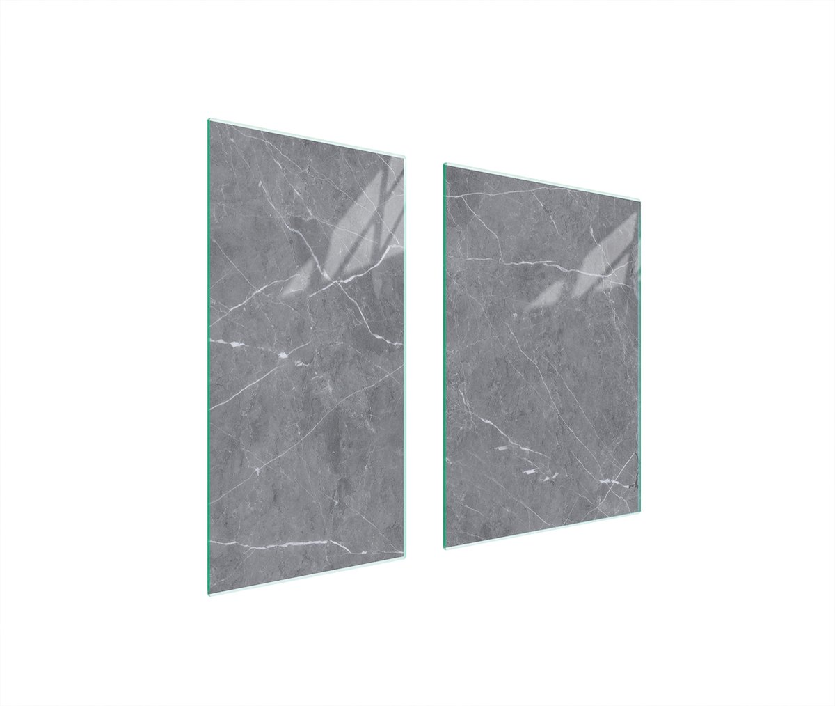 TMK ArtDeko Serie - Snijplank - 75x52 cm - Marmereffect - Glas - Universeel Gebruik