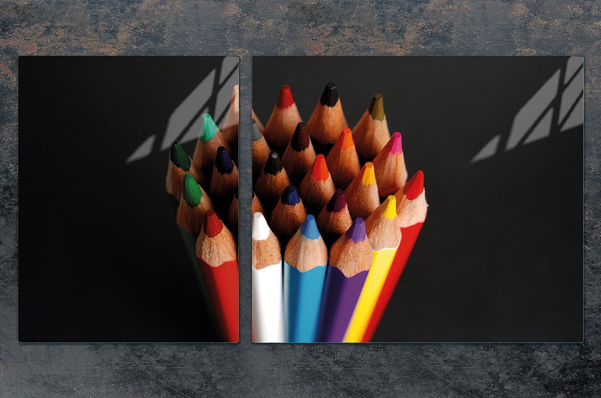TMK ArtDeko - Snijplank - Kleurvol - Glas - 100x52 cm