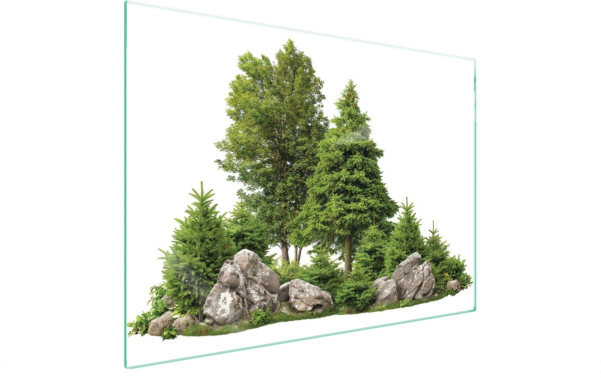 TMK ArtDeko - Snijplank - Beschermglas - 70x52 cm - Decor: Bomen